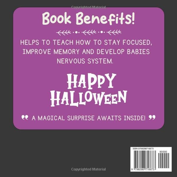 Baby 1st Halloween Gifts: My First Little Boo! High Contrast Book For Newborns 0-12 Months: +99 Soft Black & White Pictures For Infants, Boys, Girls ... Bats (Halloween Gift Babies 6-12 Months) image 3