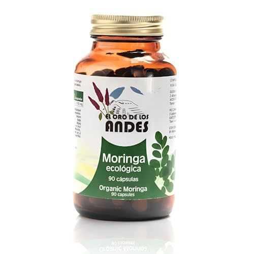 El Oro de Los Andes Moringa Ecológica | 90 Cápsulas Vegetales | Suplemento Natural