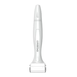Titanium Microneedle Derma Stamp - Microneedling Micro Needling for Face Body Scalp - Microneedling Stamp for Men and Women - White - Amazon product rated Grade A