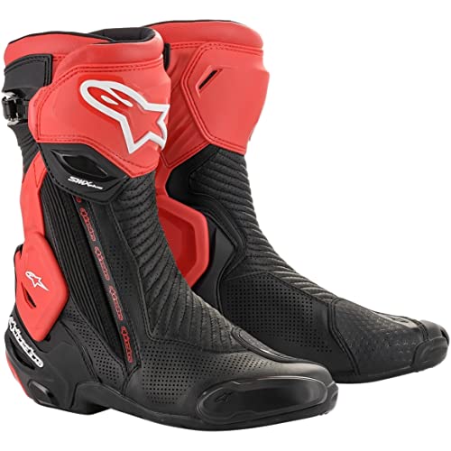 Alpinestars SMX Plus Vented BOOTS Black Red Size 44 for sale