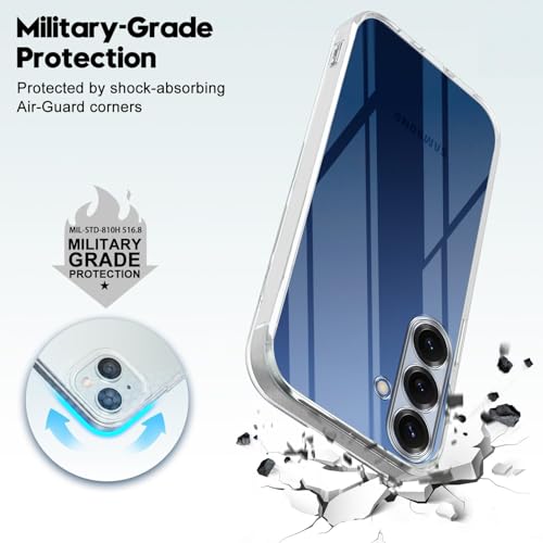 Image of Jkobi Back Cover for Samsung Galaxy S25 (Silicone Clear Shockproof Case with Camera Protection | Soft and Flexible | Transparent)