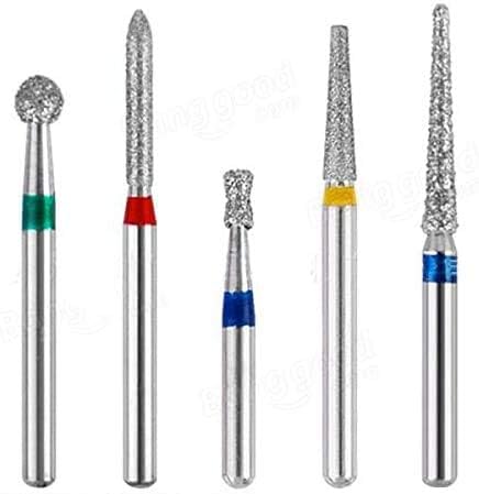 Pwhite 50pcs Diamond Burs FG Diamond Burs