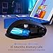 HOTWEEMS Wireless Mouse, D-09 Computer Mouse USB Cordless Mice for Laptop, Ergo Grips, Lightspeed 5-Level 2400 DPI, 16 Months Battery, Portable for PC Mac Chromebook (Black)