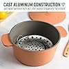 Goodful All-In-One Pot, Multilayer Nonstick, High Performance Cast Dutch Oven With Matching Lid, Roasting Rack And Turner, Made Without PFOA, Dishwasher Safe Cookware, 4.7-Quart, Terracotta #5