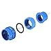 uxcell 50mm X 50mm PVC Pipe Fitting Union Solvent Socket Quick Connector Blue