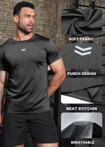 Boyzn Men's Workout T-Shirts UPF 50+ Sun Protection Running Shirts Athletic Sport Short Sleeve Crewneck Gym Tee Shirt for Men3