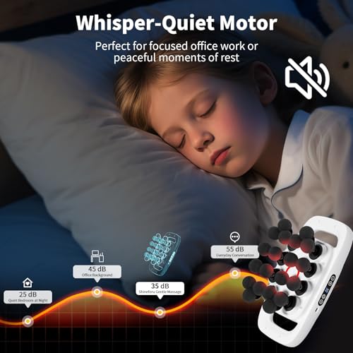 Image of 20-Head Massage Gun, 30 Intensity Levels 3 Modes, Deep Tissue Massager with 50KG Force & Noise-Free Motor for Neck Back Legs Shoulders, Portable for Full Body Muscle Recovery