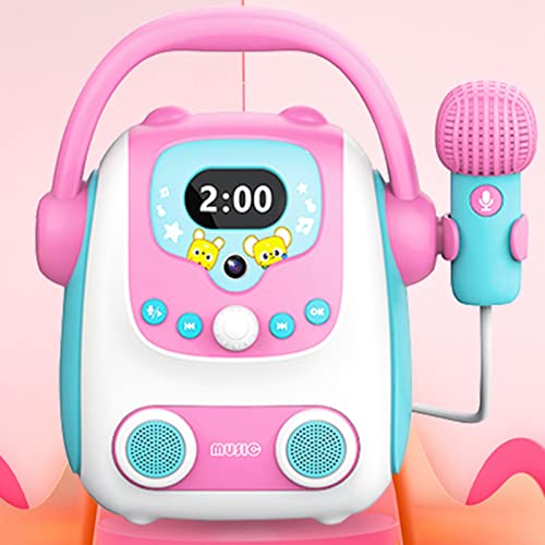 Generic de Canto Portátil com Microfone Brinquedos de Aprendizagem Bluetooth Casa Ktv Brinquedo Educ