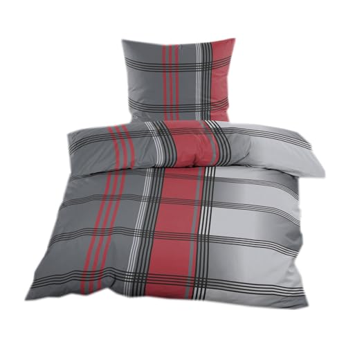 Casa Colori Biber Bettwäsche 135x200 cm 2tlg. Garnitur mit Reißverschluss...