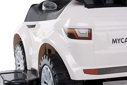 4in1 Kinderauto Rutschauto ab 2 Jahre und Schiebeauto mit Hupe und Musik, Rutschauto mit Stauraum unter dem Sitz, Spielzeugauto ab 2 Jahren (Weiß) – Bild 4