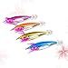BESPORTBLE 4 Piezas de Calamar Fluorescente Jig Hook Señuelos de Pesca Dura...