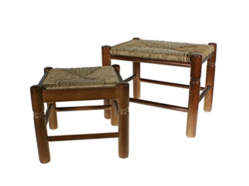 Preisvergleich Produktbild CAL FUSTER Hocker groß aus Holz und Anea