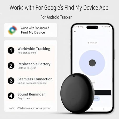 Android GPS Tracker for Vehicles, Hidden Tracking Device for Vehicles, Car Tracker No Subscription Work with Find My, Sm - Additional View