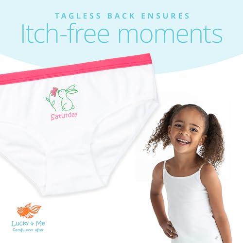Lucky & Me | Mia Girls Tagless Bikini Underwear | 7 Pack with One for Each Day of the Week3