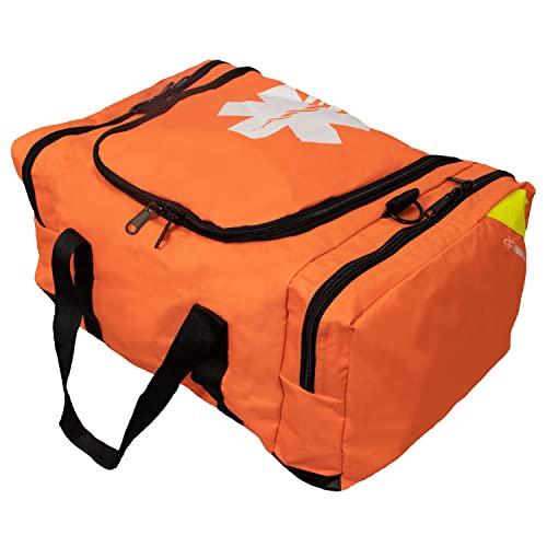 Black Friday - 40% OFF Primacare KB-4135-O First Responder Bag for Trauma, 21"x15"x5", Professional Compartment Kit Carrier for Emergency Medical Supplies, Orange