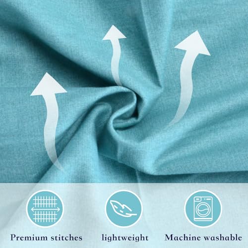 Image of Pregnancy Pillow Cover (ONLY Pillowcase) - U Shaped Pillow Case - Maternity Body Pillow Cover - Removable Soft Cotton Cover (Blue)