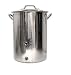 Brewer's Best 5694 8 Gallon Basic Kettle w/Two Ports Brewing Equipment, Stainless Steel