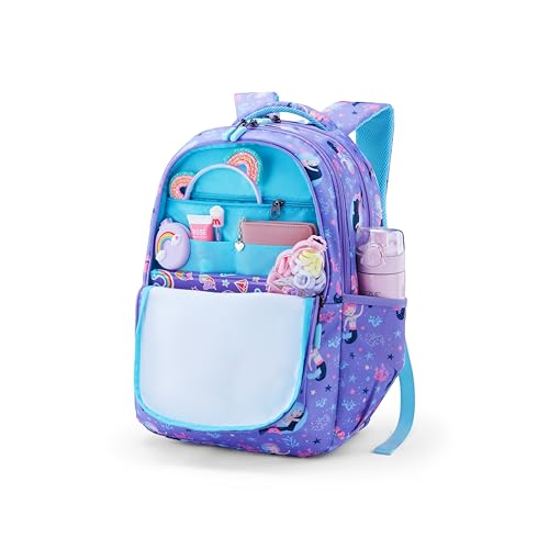 Image of American Tourister Ollie 4.0 Xl 01 G.C.Blu, Extra Large School Backpack, Age 8-12 Years, 3 Compartments,3D Glasses Inside - Atplayunique 32.5 Ltrs Capacity - Girls