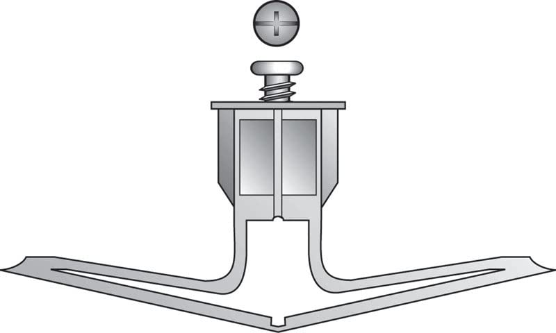 0.13 in. Toggle Plastic Wall Anchor with Screw - Small - Card of 2- Pack of 6