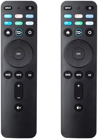 New Replacement IR Remote XRT260 for All Vizio Smart TV Smartcast 4K P-Series V-Series D-Series M-Series XRT136 XRT140 Remote Replacement. (NO Voice 2Pack)