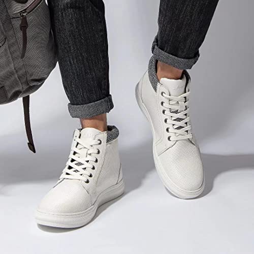 Image of Arkbird Casual Sneakers, Breathable Lace-Up Leather Walking Shoes Comfortable Fashion Sneakers for Men Daily Work