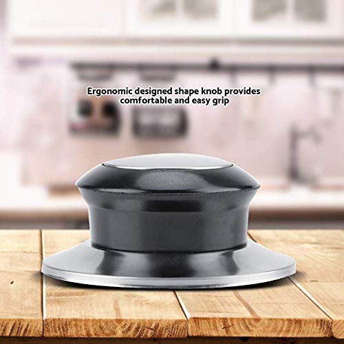 Cafopgrill Pot Pan Lids Knob Lifting Handle Heat-Resistant Home Kitchen Cookware Replacement Parts Bakelite Metal Black Silver 5Pcs 5 Gallery Image
