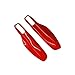 carmonmon Smart Protectors Keyless Remote Key Cases Shell Car Key Case Platic Cover Case Cover Side Blades for Porsche Cayenne Panamera(Red)