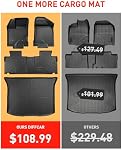 Car Floor Mats for Ford Edge 2007-2014 & for Lincoln MKX 2007-2015 Full Set | Cargo Mat Liner Trunk All Weather Rubber TPE Accessories for Edge MKX Custom Fit SUV Rugs Black Waterproof Non-Slip