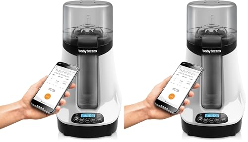 Baby Brezza Smart Bottle Warmer - Breastmilk Warmer/Defroster, Bluetooth Control (Pack of 2)