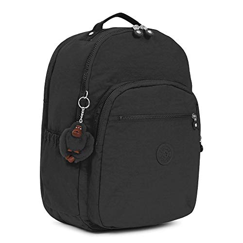 Kipling womens Seoul Go XL Backpack, Padded, Adustable Backpack Straps, Zip Closure, black tonal, One Size2