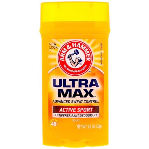 Arm Hammer Ultramax Deodorant Antiperspirant Invisible Solid Wide Stick Active Arm Hammer 2.8 oz Deodorant Stick For Men