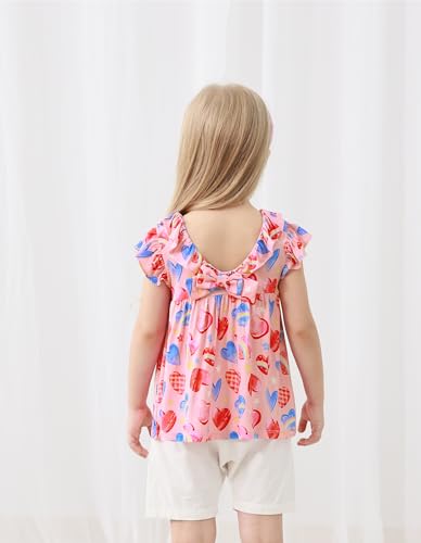 Image of Baby Girl Sleeveless T-Shirts Toddler Infant Girls Tank Top T-Shirt Viscose from Bamboo Summer Cool Tees 3Months-5T