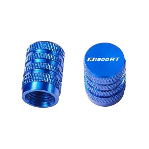 Capuchon de valve de pneu moto R1200RT R1250RT bleu alu CNC