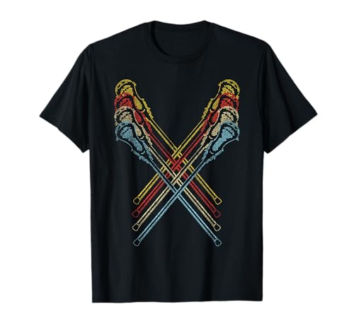 Lacrosse Lax Lacrosse Sticks Retro Vintage T-Shirt