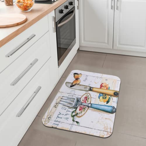Image of SAVYA HOME Kitchen Mats| Bath Mat, Machine Washable Floor Mat |60 x 40 cm |Anti-Skid Mat for Living Room,Bathroom,Shower,Bathtub mat,Multipurpose Mat (Blue & Yellow)