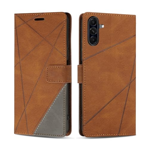 SONWO Coque pour Samsung Galaxy A26 5G, Protection Housse Etui en Cuir PU Portefeuille avec Emplacements Cartes et Fonction Support pour Galaxy A26 5G, Marron