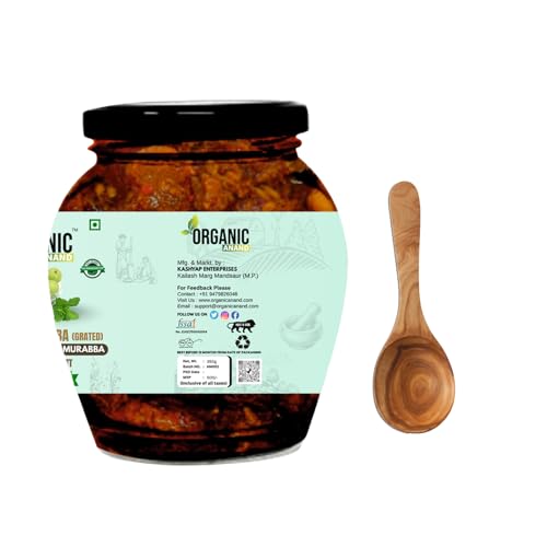 Image of Organic Anand Homemade Dried Amla Murabba Traditional Indian Gooseberry Ka Murabba, Vitamin C Rich Digestive Treat, Healthy & Natural Sweet Snack, Immunity Booster, Delicious Taste (350gm)
