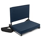 Cascade Mountain Tech Deluxe Stadium Seat, One Size, Navy Blue Ultra Padded