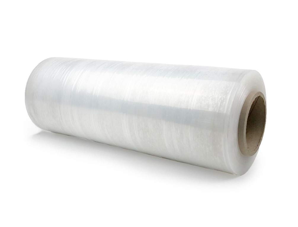 Hand-Stretch 80-Gauge Cast Poly Film, Clear, 15 x 1500' Per Roll - CASE of 4 Rolls (6,000')