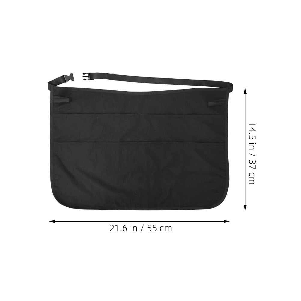 Beaupretty Haircut Apron with Adjustable Waist Belt Multipocket Design Hairdresser Tool Organizer for Salon Barber Shop - Image 3