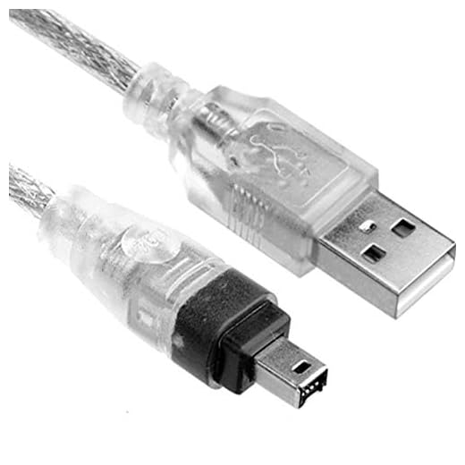 USB 2.0 Male to IEEE 1394 4Pin Male iLink Firewire DV Cable 5FT Compatible with Sony DV & D8.(Please Read The Last Picture hint on The Left Carefully Before Buying. Prevent Buying Mistakes)