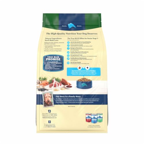 Blue Buffalo Life Protection Formula Lamb Senior 7+ Dry Dog Food, 5 lb - image 2