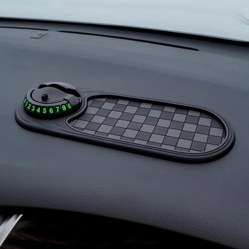 Multifunctional Car Anti-Slip Mat Mobile Phone Holder for Dashboard - Non-Slip Sticky Mount Stand for Car, Adjustable and Secure Grip for Phones, GPS, and Accessories (Black)
