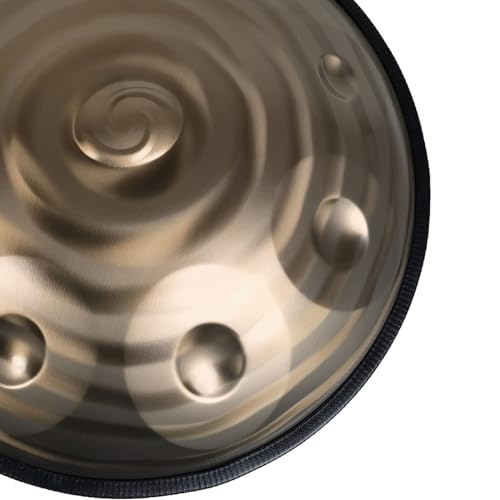 Handpan steel 10 notas 15.7 in con soporte y bolsa miniatura 5