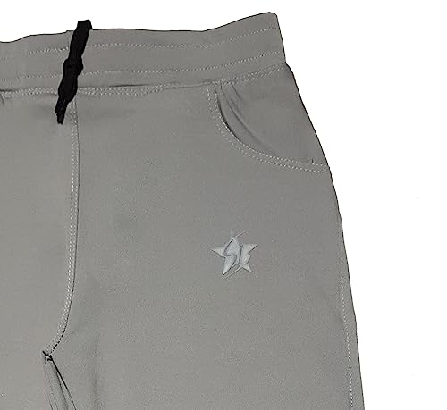 Image of STARLATH Unisex Kids Trackpants, 4 Way Lycra Stretchable Pants and Lowers for Boys and Girls Kids, Use Daily Routine, Multi Sports Activity Pant (Multicolors Pack of 2)