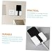 OUNONA Wall Mounted Remote Control Storage Box Adhesive Hooks Phone Charging Bracket for Home and Office Compact Organizer for TV Remotes and Cables