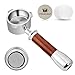 CRAZCALF Bodenloser Siebträger 51mm, Siebträger 51mm kompatibel DeLonghi Dedica EC680/ EC685/ EC785/ EC820/ EC850/ EC860, Filterhalter aus Edelstahl mit Holzgriff, Edelstahl Puck Screen Mit Griff günstig Kaufen-CRAZCALF Bodenloser Siebträger 51mm, Siebträger 51mm kompatibel DeLonghi Dedica EC680/ EC685/ EC785/ EC820/ EC850/ EC860, Filterhalter aus Edelstahl mit Holzgriff, Edelstahl Puck Screen