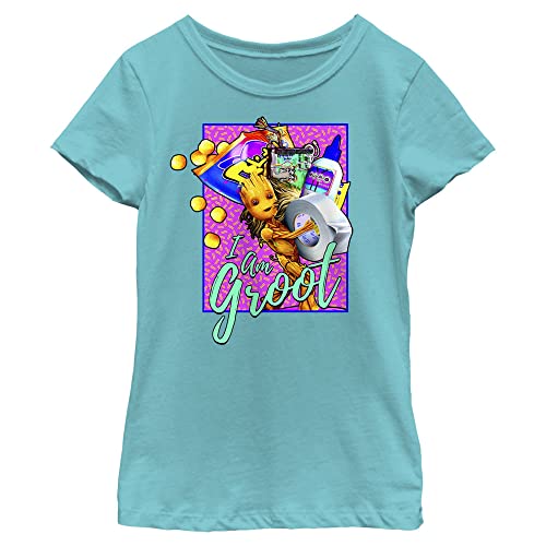 Marvel Rad Groot Girls Short Sleeve Tee Shirt