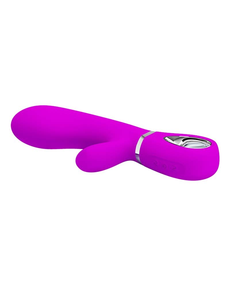 Pretty Love Thomas - Rabbit Vibrator Rose Profond Ø 4 x 20,5 cm