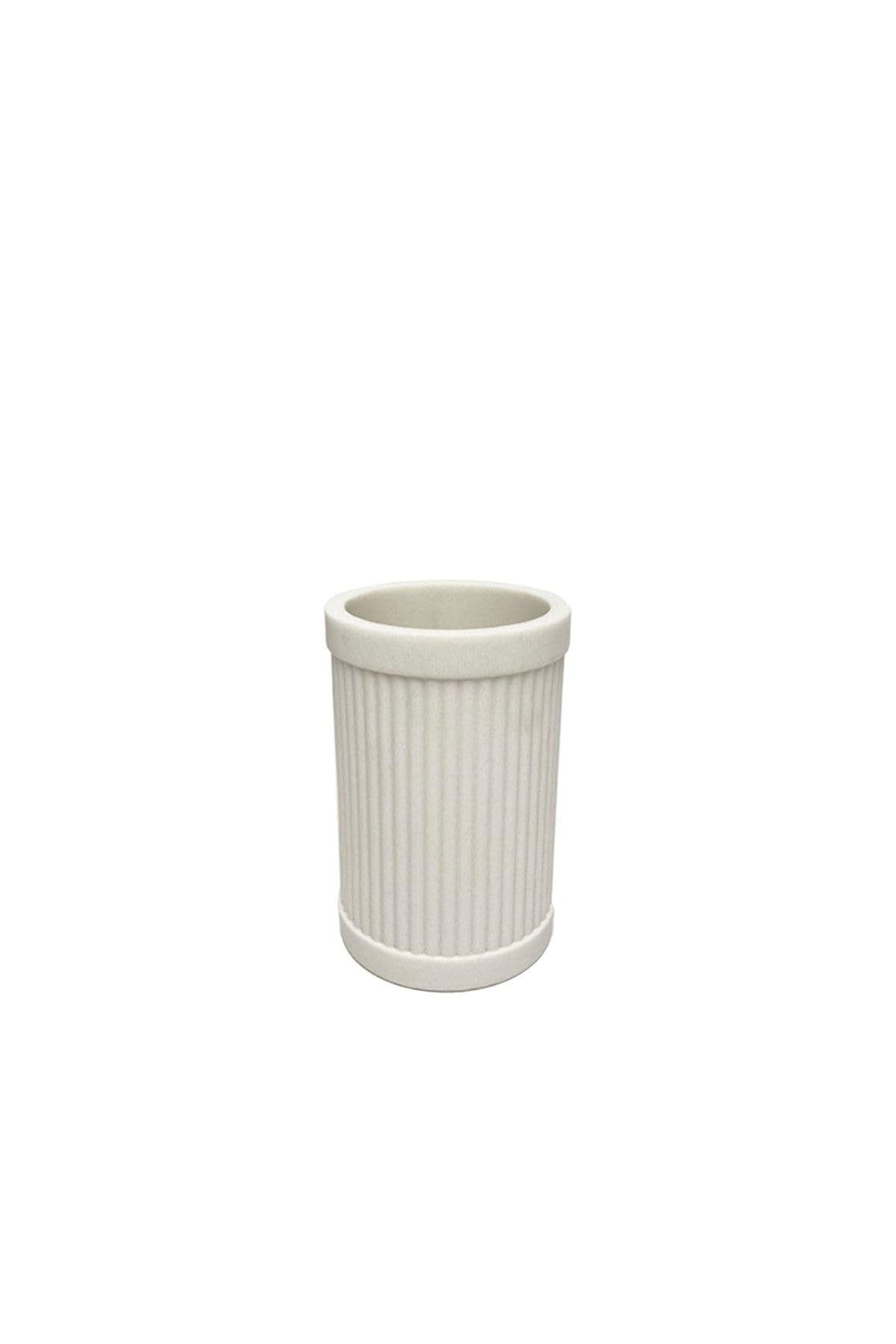 System Reçine Tezgah Üstü Diş Fırçalığı Beyaz 124X80X80 Mm